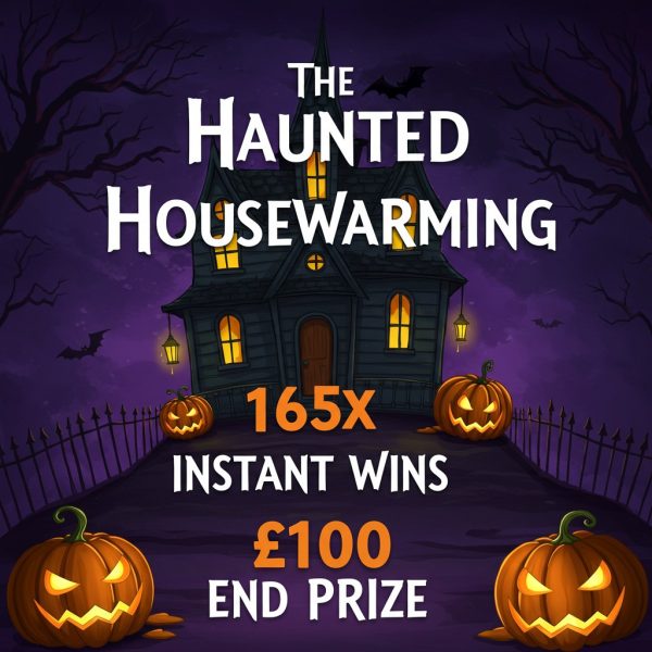 THE HAUNTED HOUSEWARMING 165X INSTANT WINNERS!! SPIN THE WHEEL with £100 END PRIZE!! 👻🏡