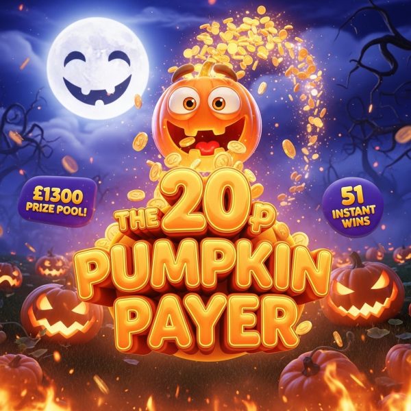 🎃 The 20p Pumpkin Payer | 🏆 £100 End prize | 💰 £1300 Total Prize Pool