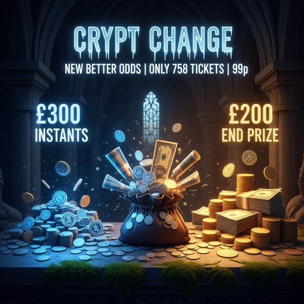 🌑 Crypt Change 🪙 | Win £200 Cash! 💷 | NEW BETTER ODDS! 💀 | £500 Total Prize Pool! 💰